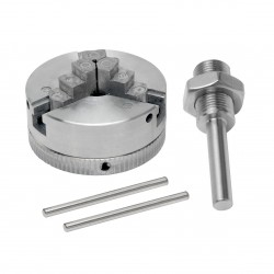 1 Set Z011 3-Jaw Lathe Chuck 4-Jaw Lathe Chuck Woodworking Accurate Power Tool For Mini Lathe Connecting Rod Three Four Jaw Chuck Extension Durable Electric Drill Mini Lathe Chuck With Connecting Rod And Short Sticks Self Centering Wood Turning Chuck