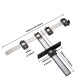 1pc Black Cabinet Hardware Fixture Tool-Adjustable Punching Positioning Drill Template Guide Wooden Drill Pin Guide For Installing Handle Knobs On Doors And Drawers