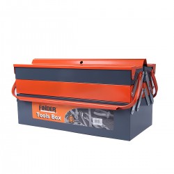 18 Inch Orange Gray Color Three-layer Iron Toolbox