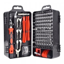 1 Set, 135 In 1 Screwdriver Tools For Mobile Phone Disassembly Clock Repair, Multi-purpose S2 Steel Screwdriver Set