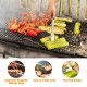 10pcs/set Grill Accessories Set, Stainless Steel BBQ Tools, Tong, Spatula, Scraper, Chopper, Bottles, Cleaning Set, Kitchen Cooking Supplies