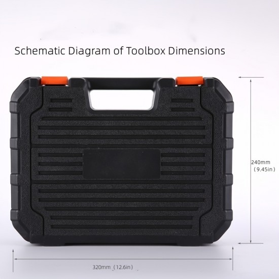 1pc Hardware Toolbox, Garden Gardening Tool Set, Electric Glue Gun Set, Garden Planting Tools, Gift For Gardener