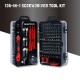 1 Set, 135 In 1 Screwdriver Tools For Mobile Phone Disassembly Clock Repair, Multi-purpose S2 Steel Screwdriver Set